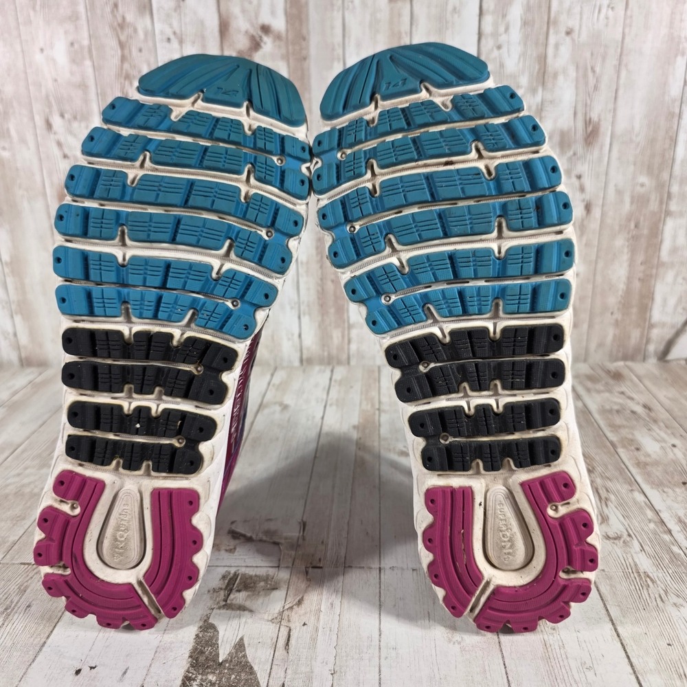 Brooks Glycerin 14 Womens Running Shoes Blue Pink Purple 1202171B490 Size 11 - Picture 7 of 8